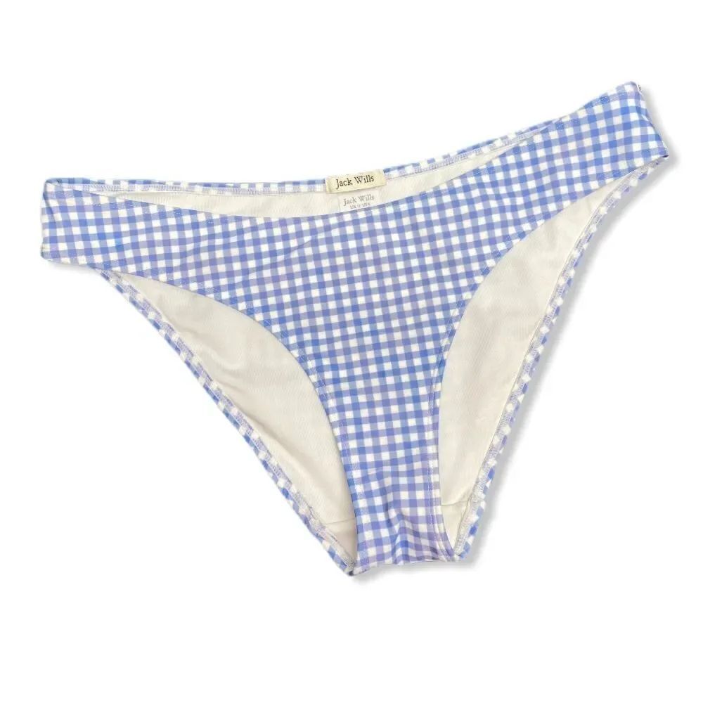 Jack Wills Gingham Bikini Bottom Size 8